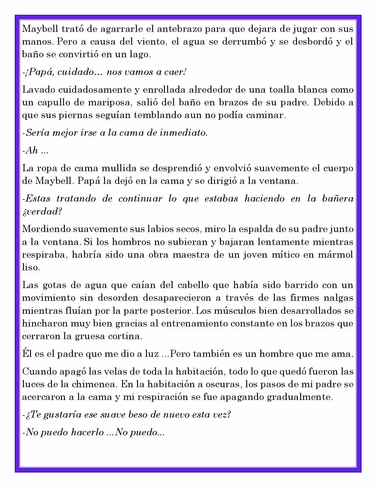 PAPÁ, ERES MÍO (Novela) capítulo 3.21, página 6
