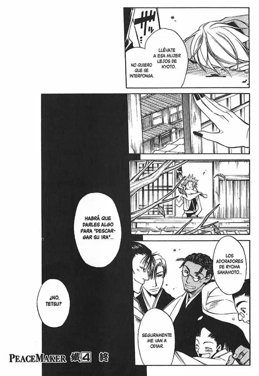 Peace Maker Kurogane capítulo 21, página 32
