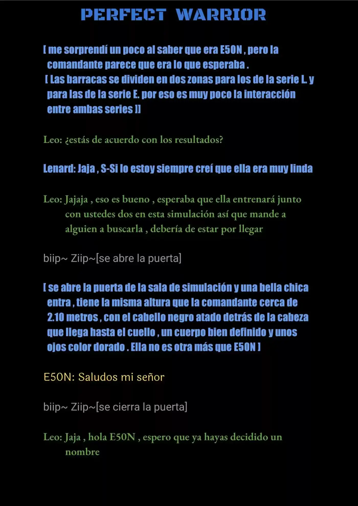 Perfect Warrior (Novela) capítulo 13, página 9