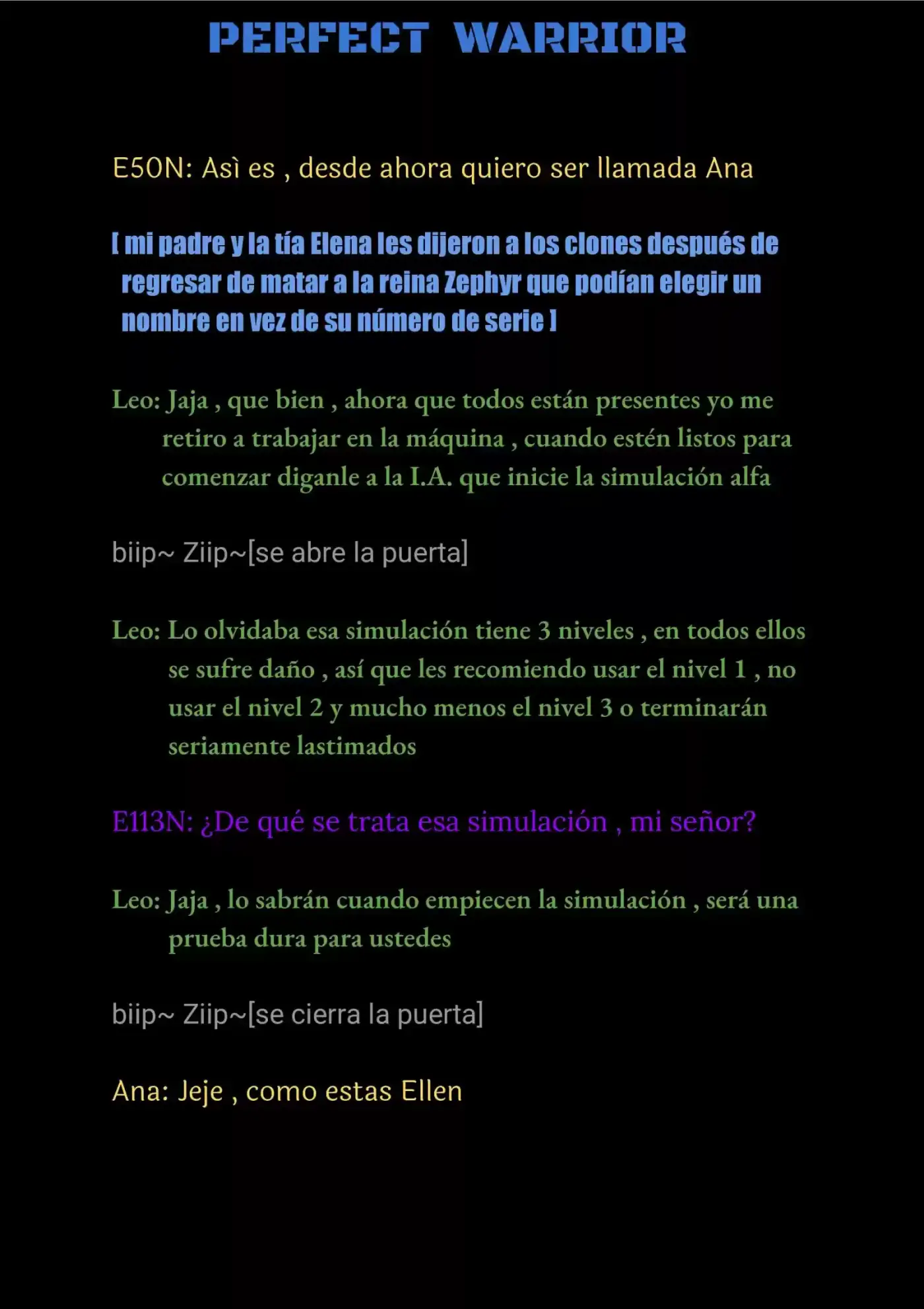 Perfect Warrior (Novela) capítulo 13, página 10