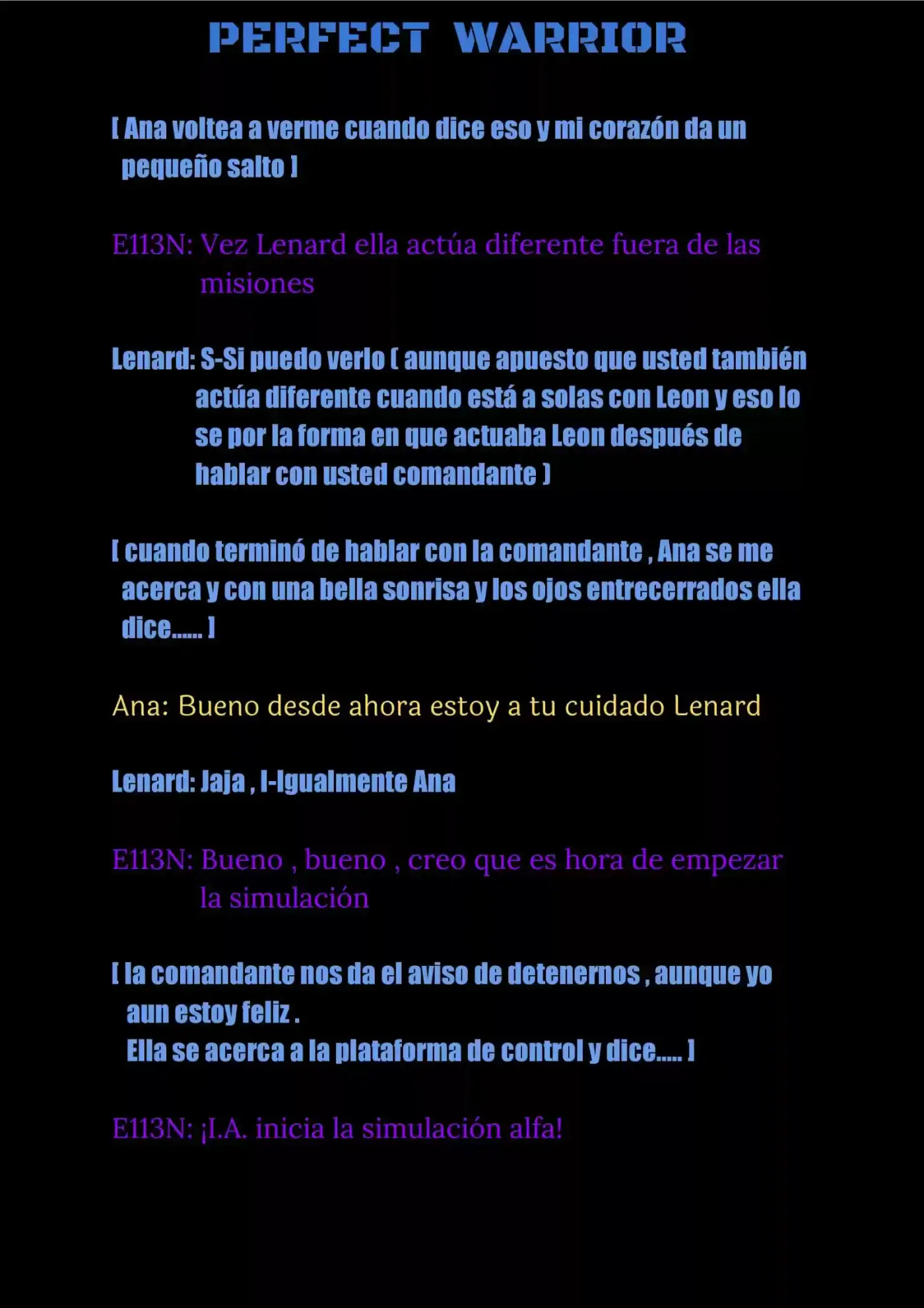 Perfect Warrior (Novela) capítulo 13, página 12