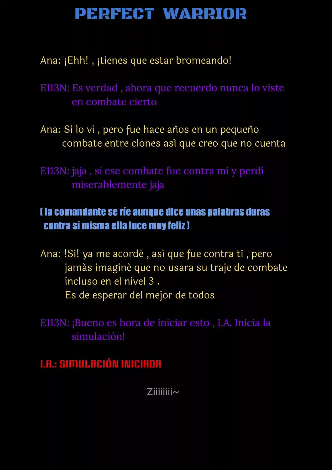 Perfect Warrior (Novela) capítulo 13, página 14