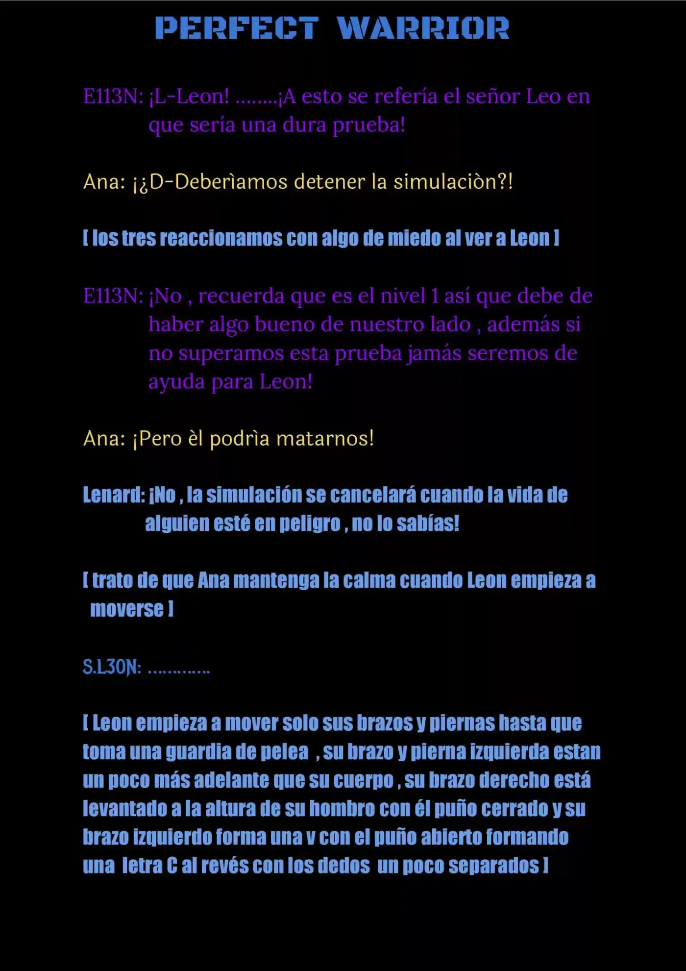 Perfect Warrior (Novela) capítulo 13, página 16