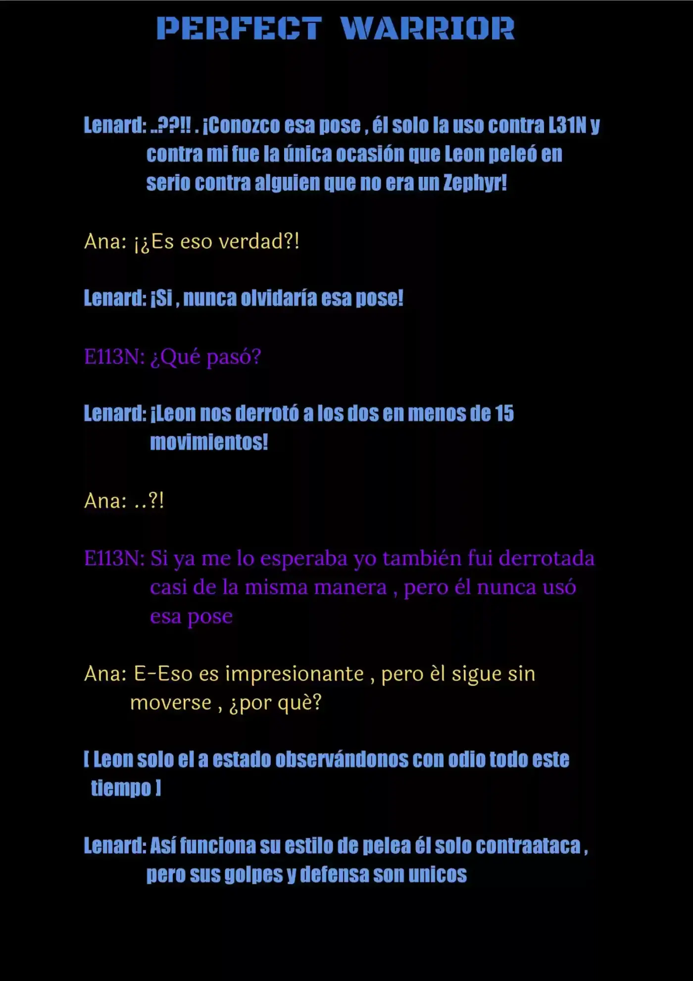 Perfect Warrior (Novela) capítulo 13, página 17