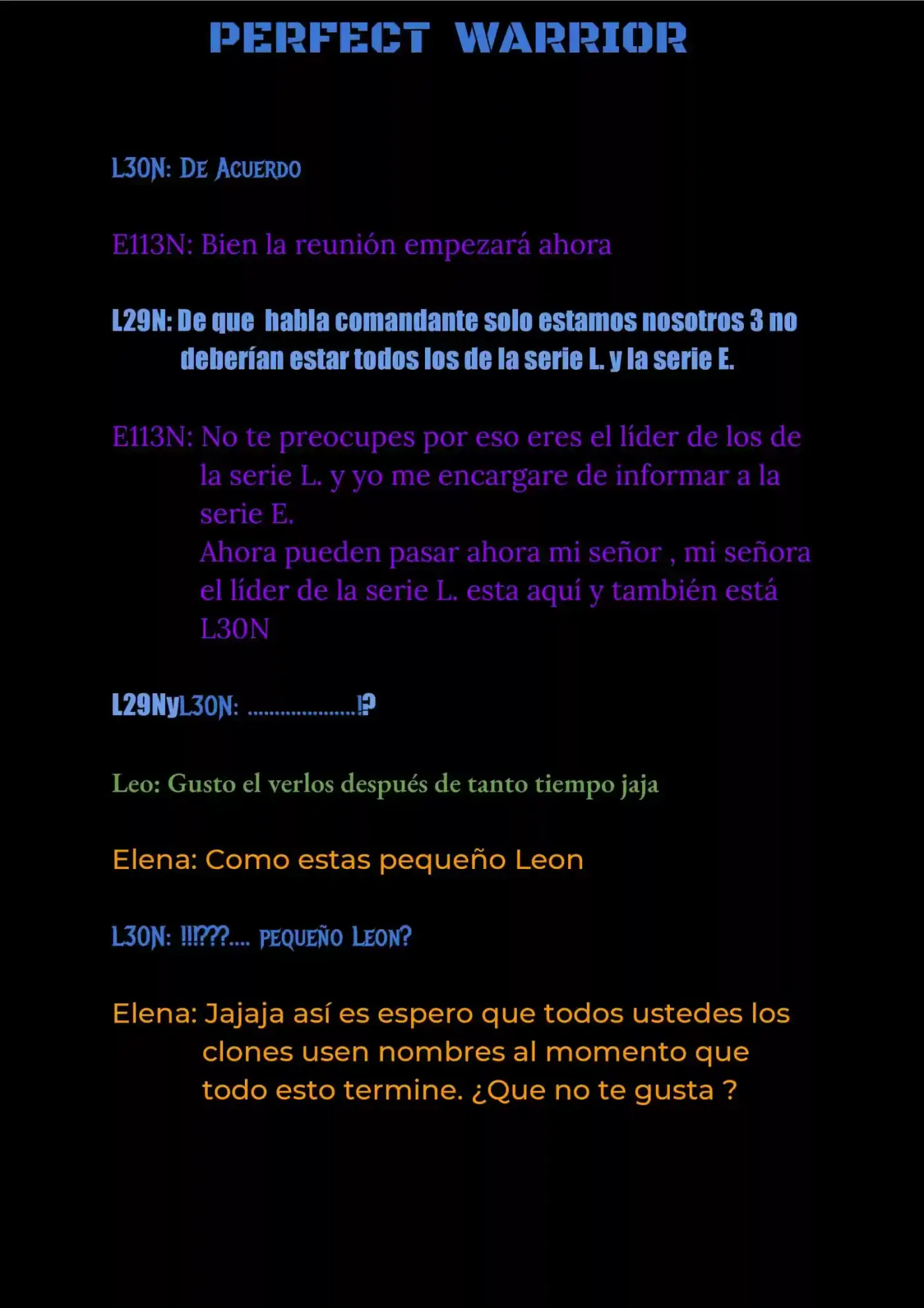 Perfect Warrior (Novela) capítulo 2, página 5