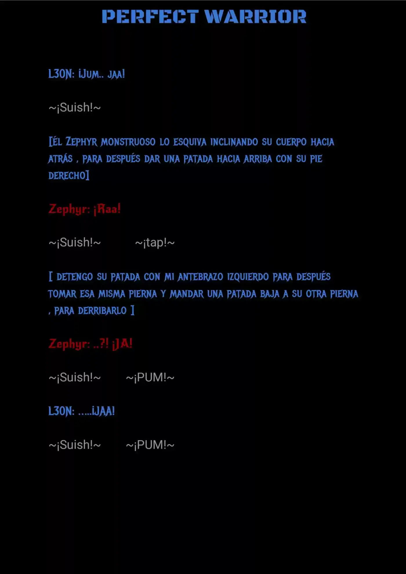 Perfect Warrior (Novela) capítulo 8, página 7