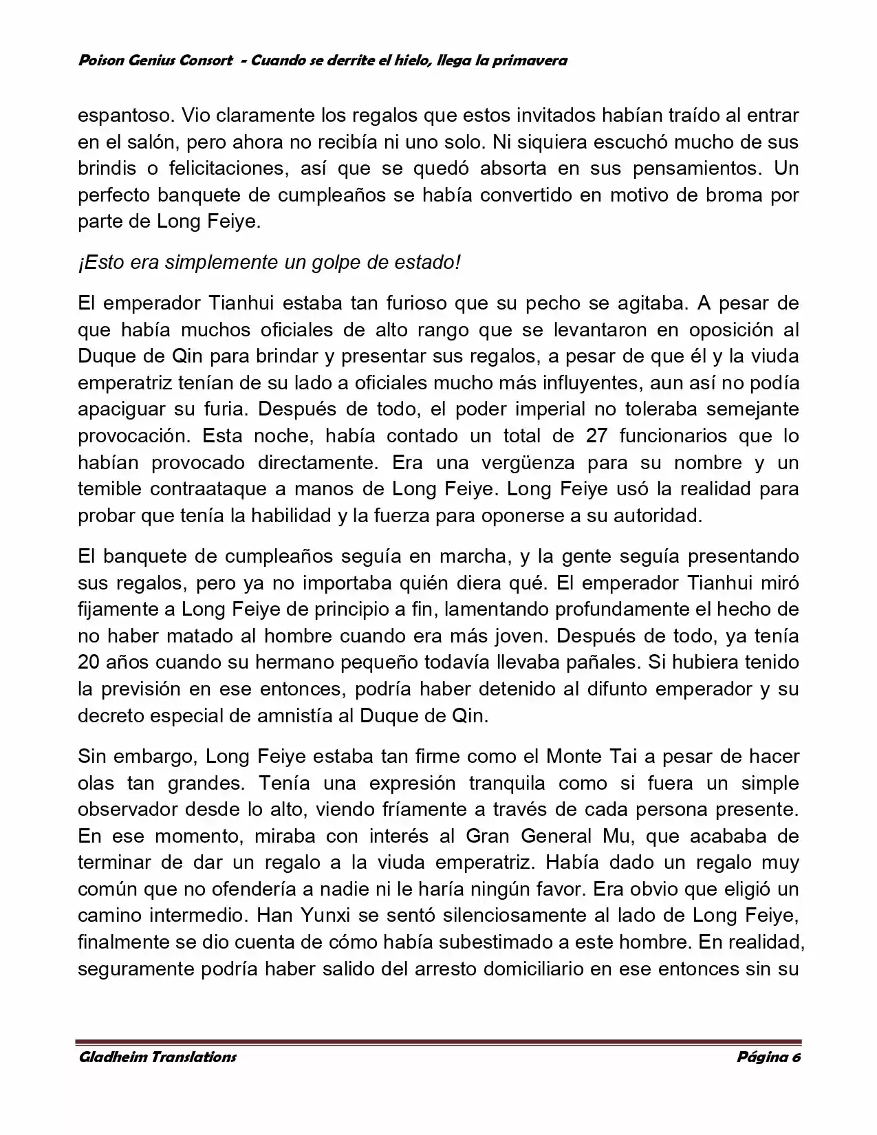 Poison Genious Consort (Novela) capítulo 310, página 5