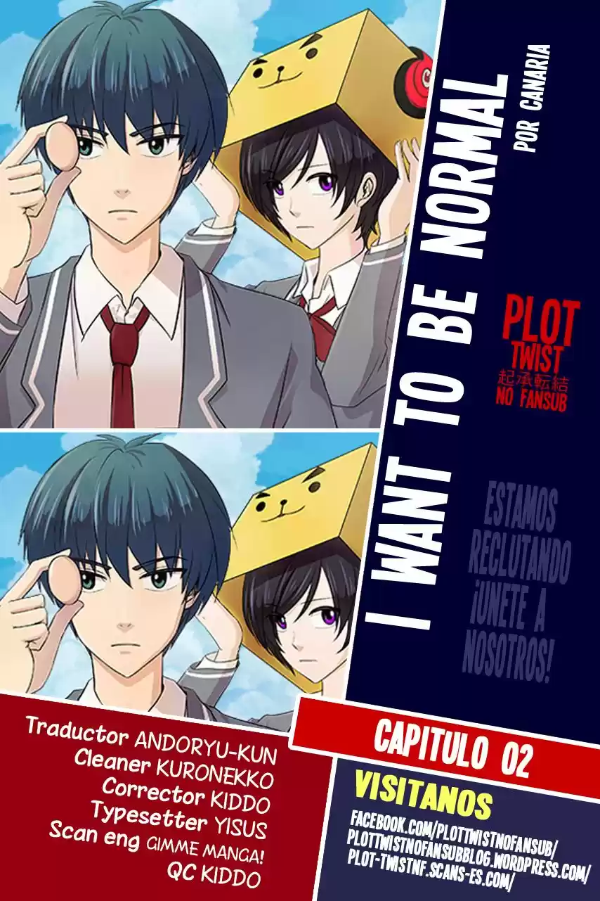 Quiero Ser Normal capítulo 2, página 1