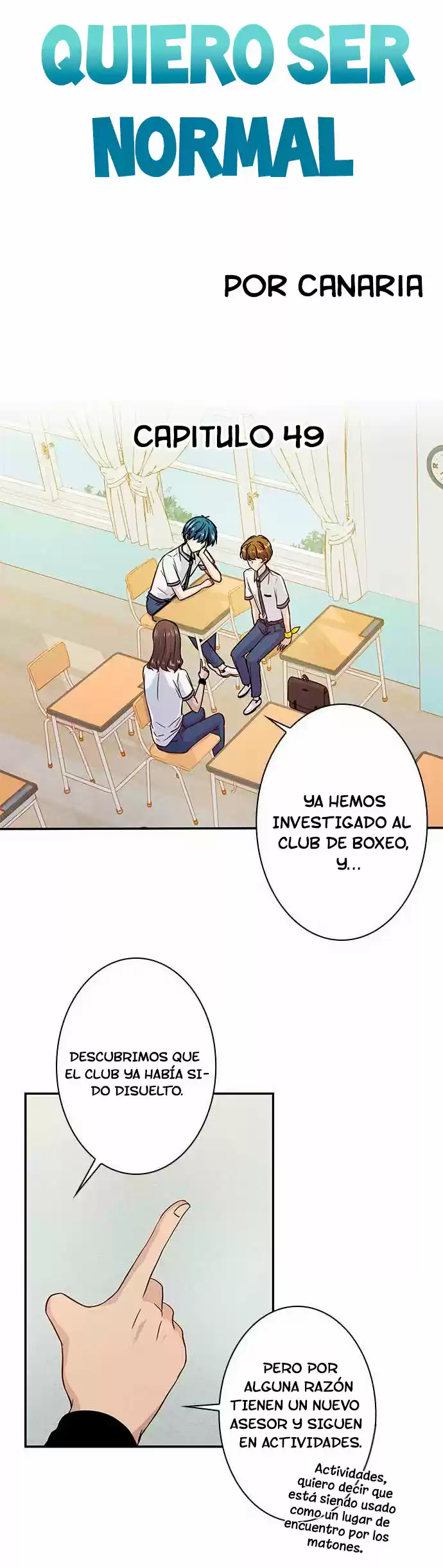 Quiero Ser Normal capítulo 49, página 4