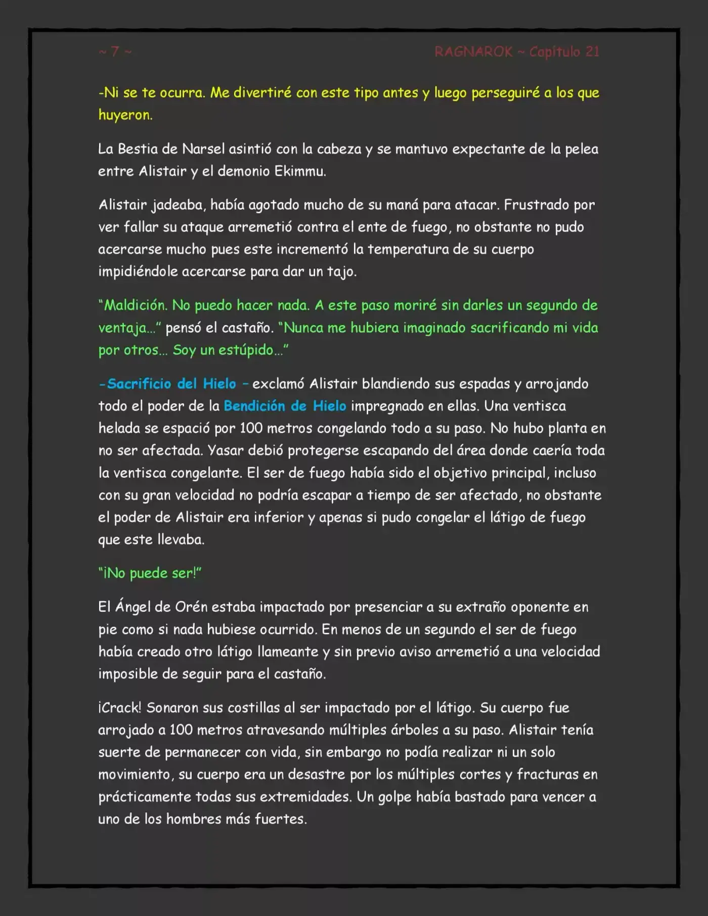 RAGNAROK (Novela) capítulo 21, página 7