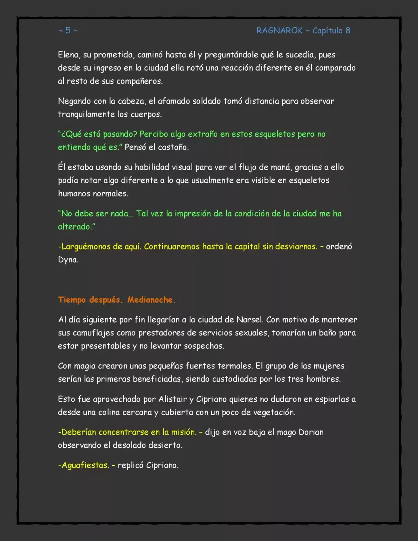 RAGNAROK (Novela) capítulo 8, página 5
