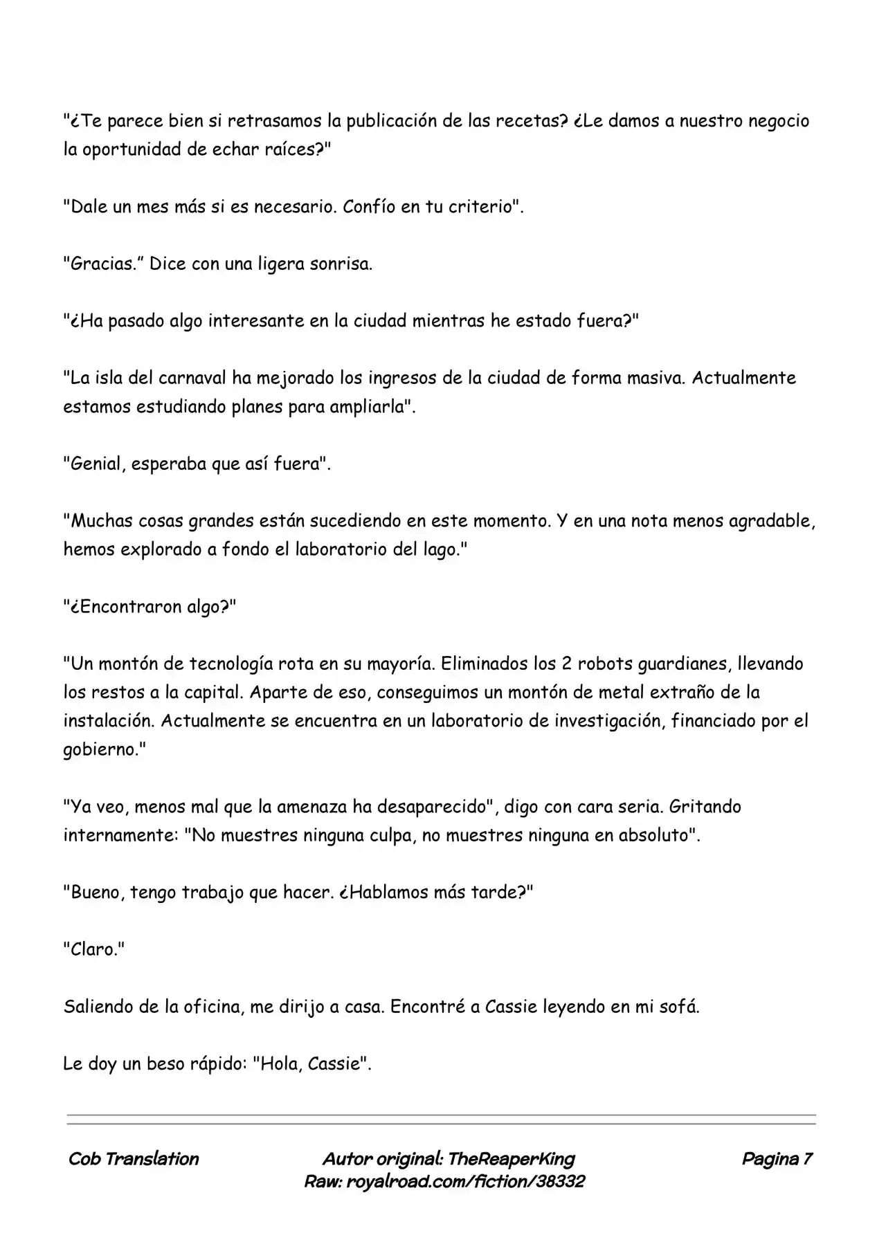 Realidad De Minecraft (Novela) capítulo 113, página 7