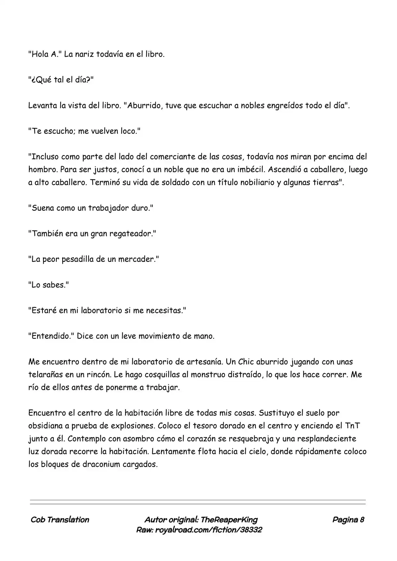 Realidad De Minecraft (Novela) capítulo 113, página 8