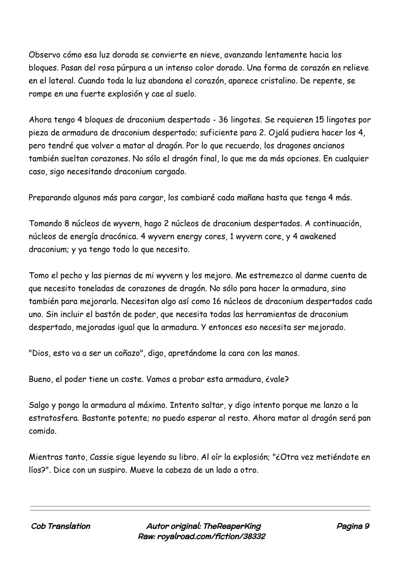 Realidad De Minecraft (Novela) capítulo 113, página 9