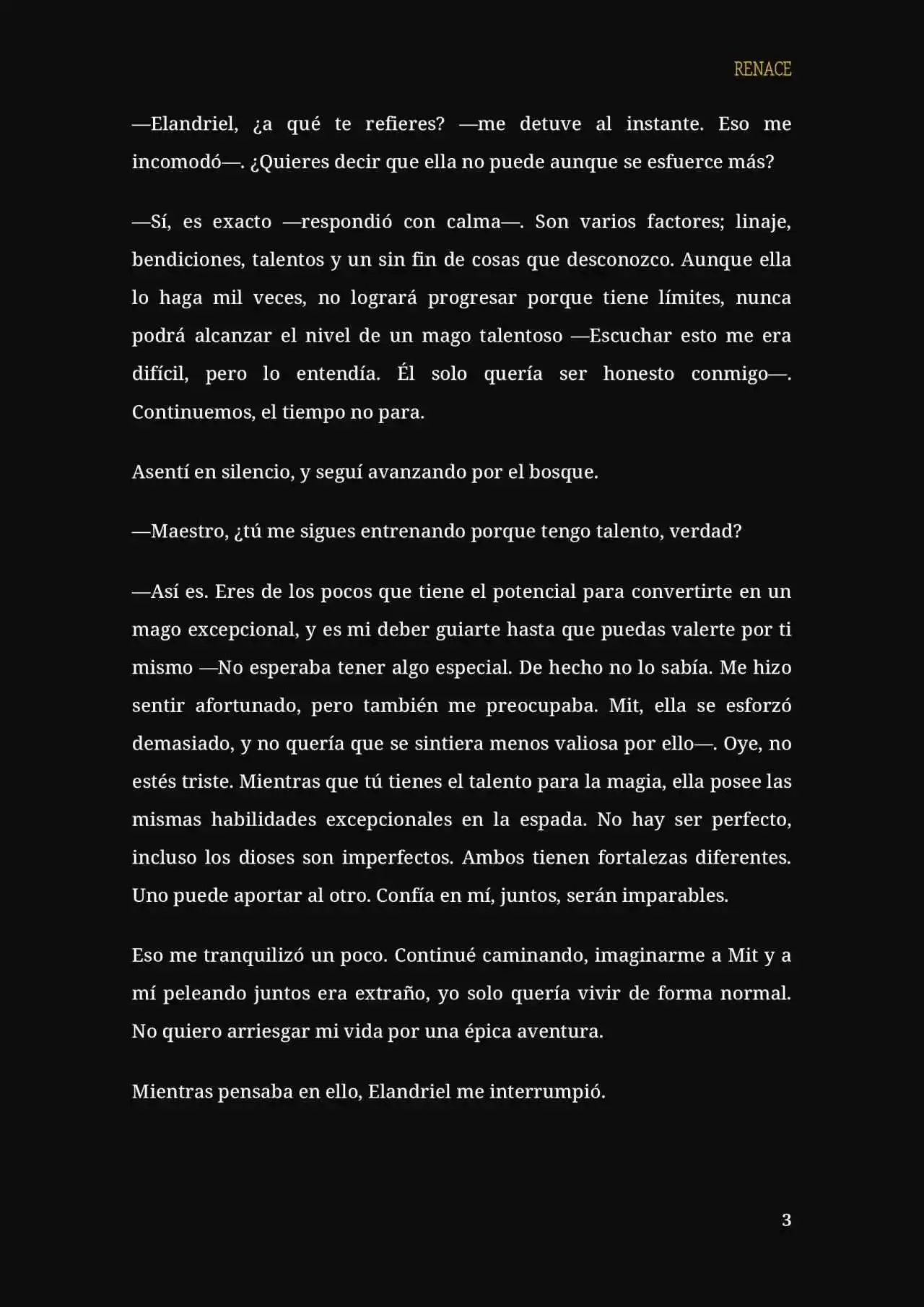 RENACE (Novela) capítulo 13, página 4