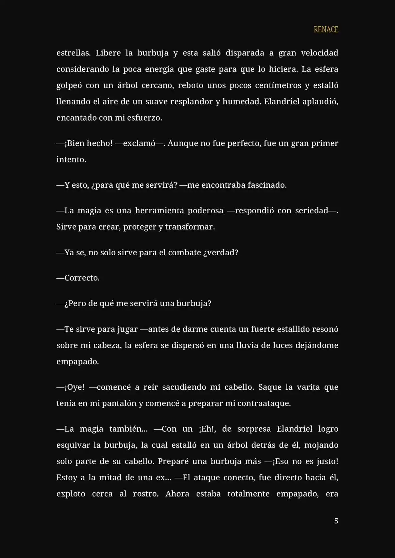 RENACE (Novela) capítulo 13, página 6