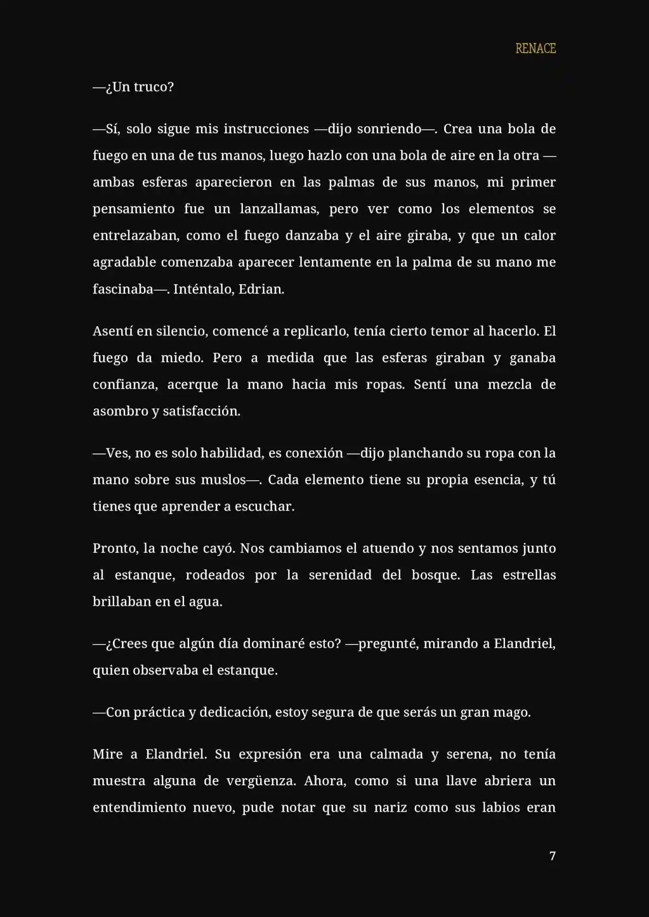 RENACE (Novela) capítulo 13, página 8
