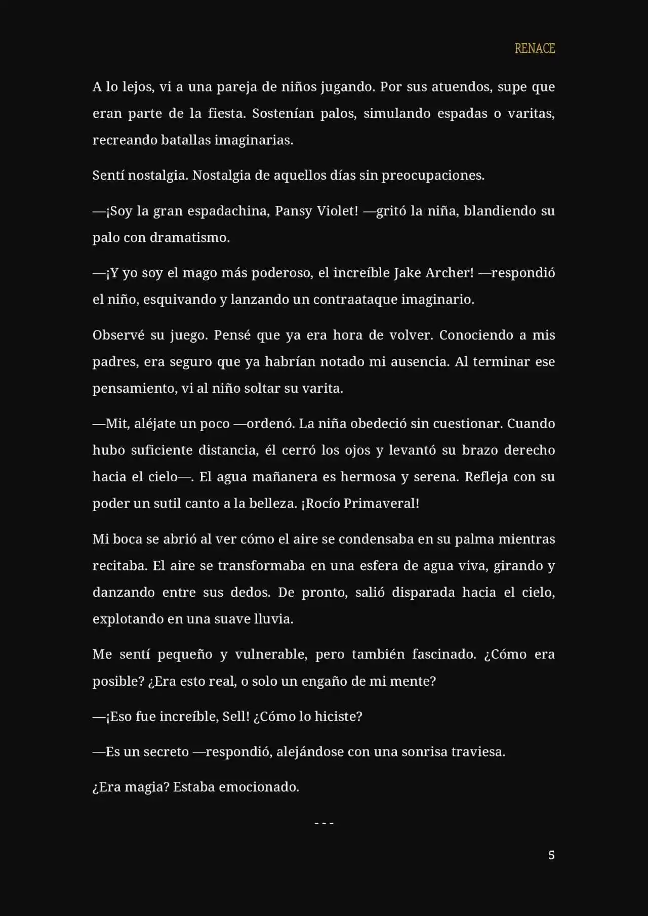 RENACE (Novela) capítulo 2, página 6