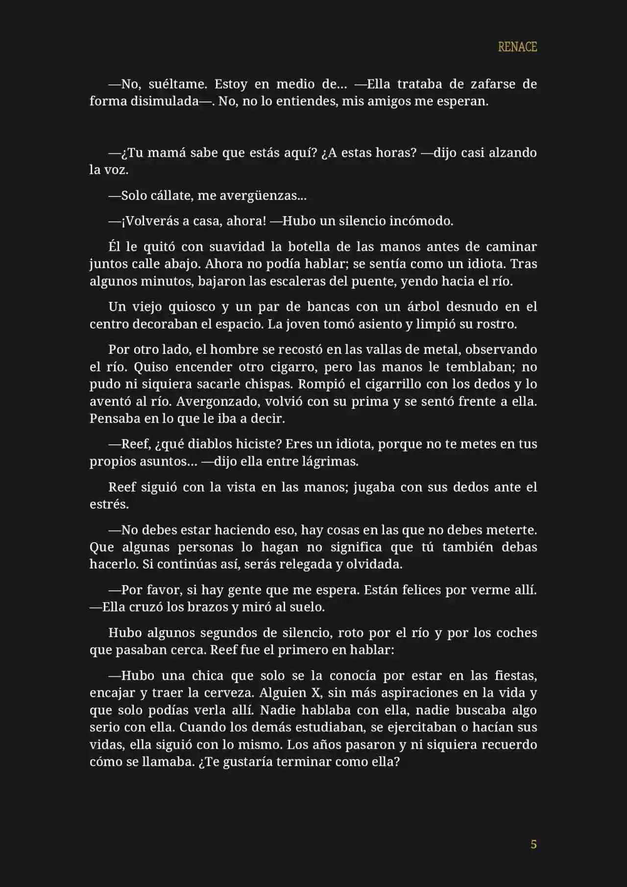 RENACE (Novela) capítulo 21, página 6