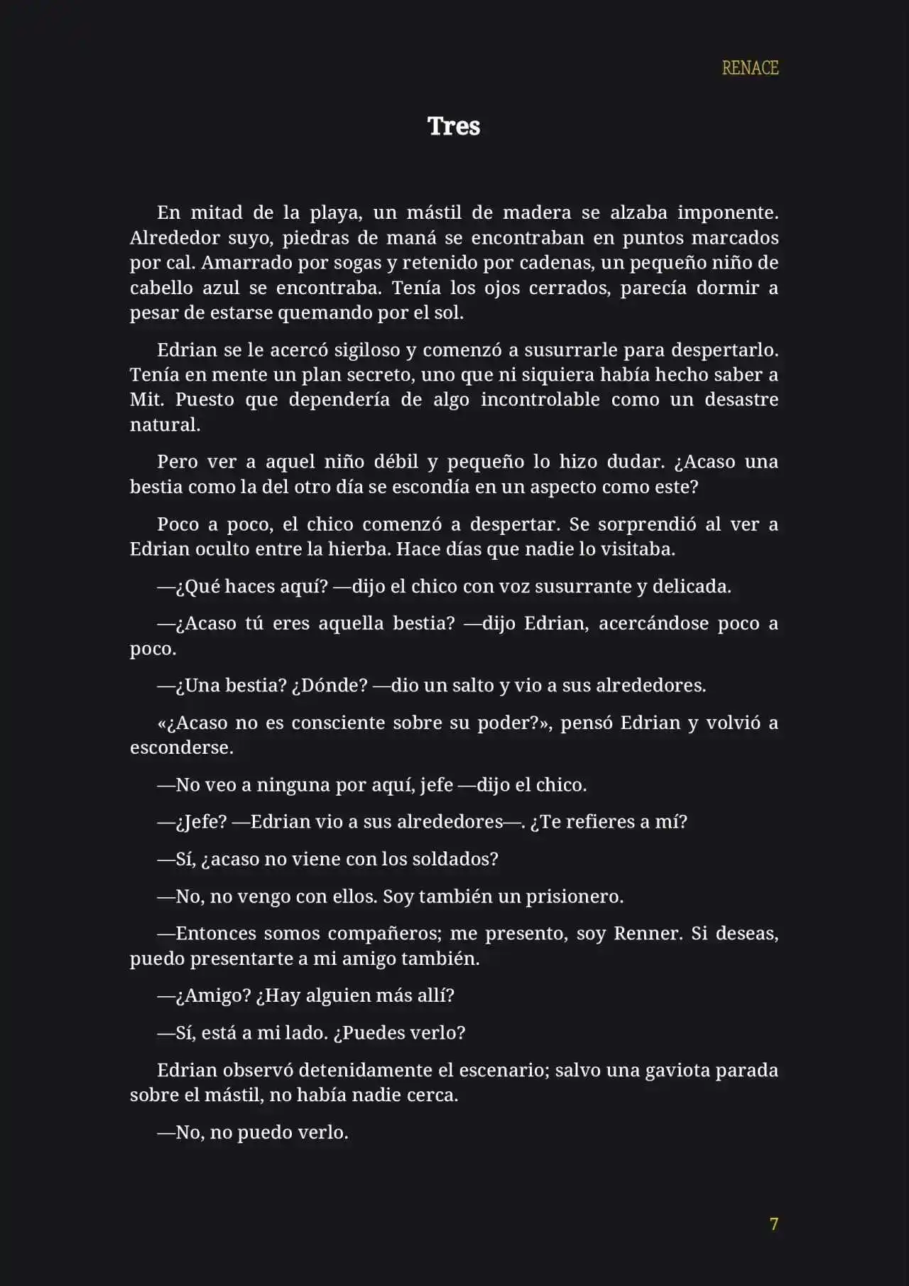 RENACE (Novela) capítulo 21, página 8