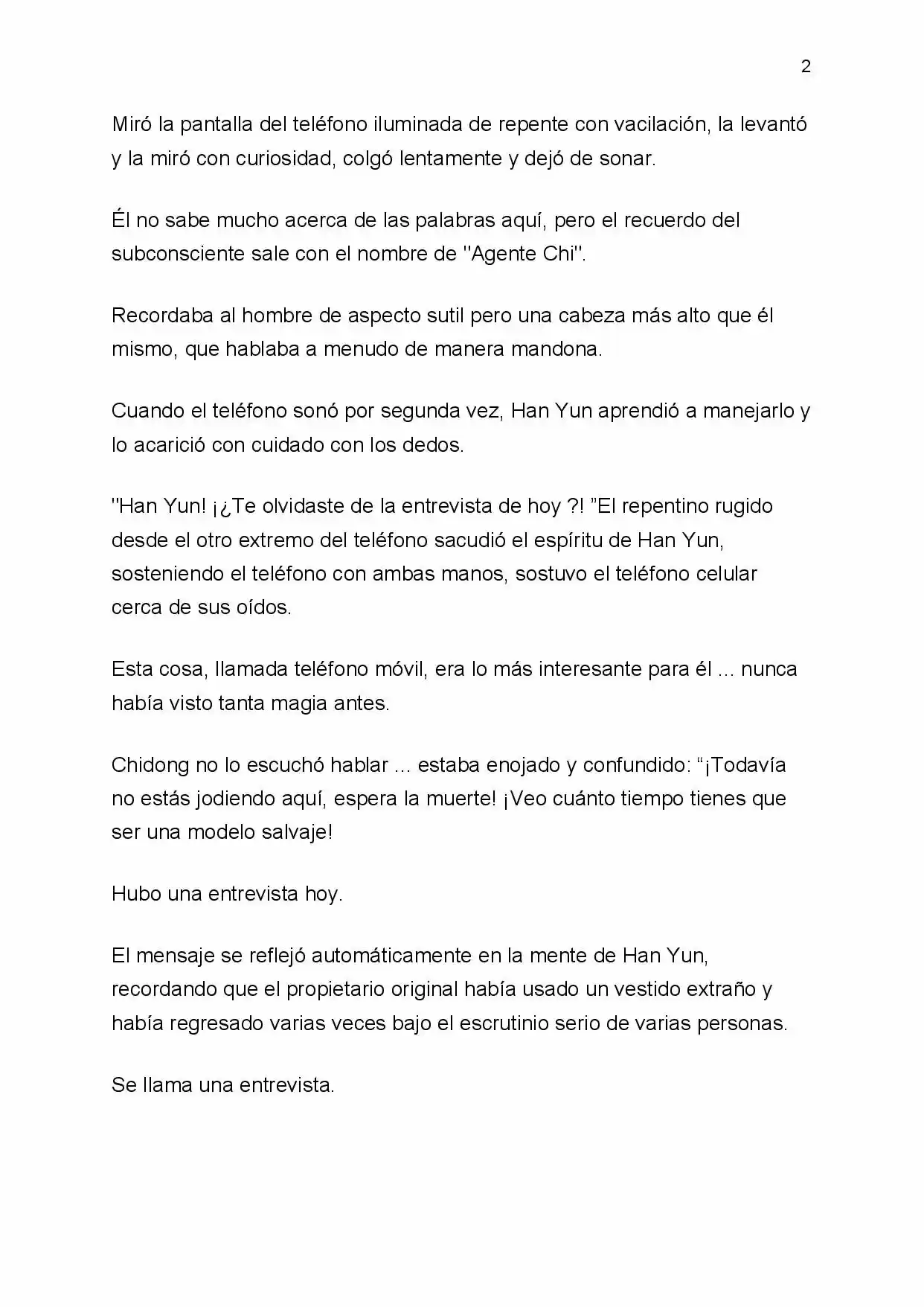 Spoiled (Novela) capítulo 3, página 2