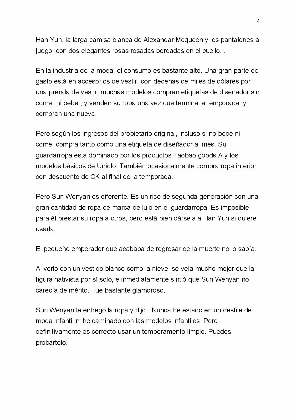 Spoiled (Novela) capítulo 3, página 4