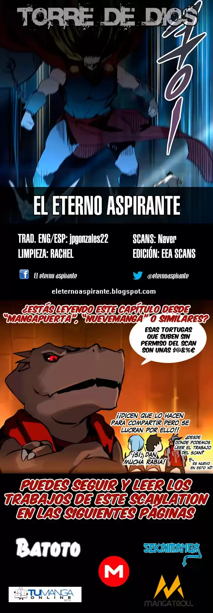 Torre De Dios capítulo 280, página 1