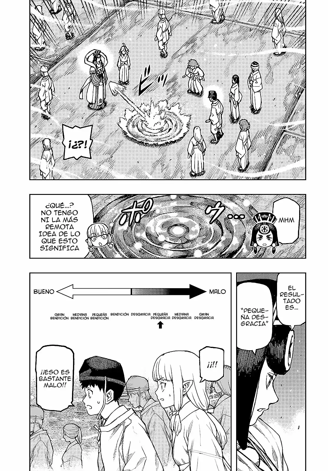 Tsugumomo capítulo 136, página 28