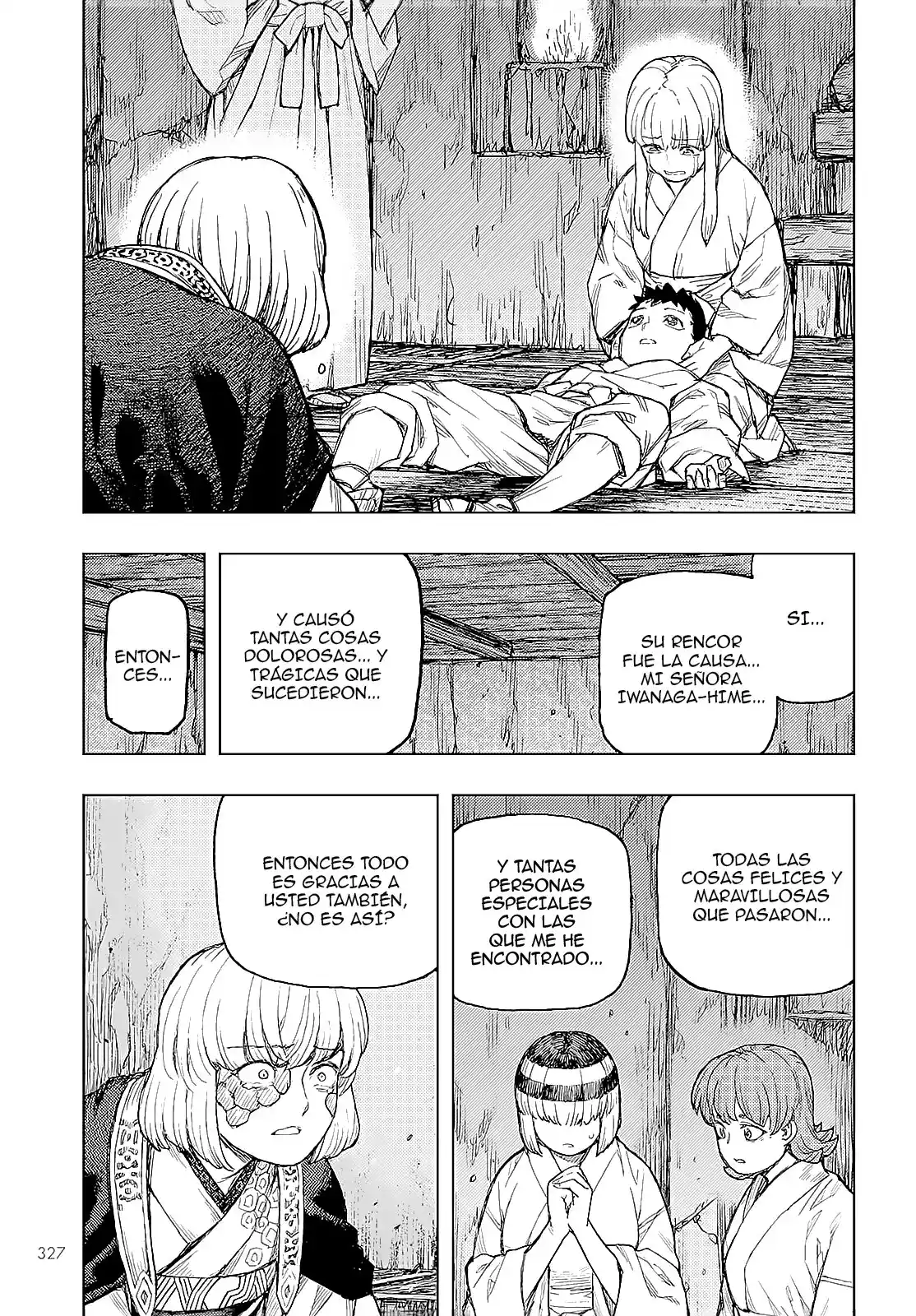 Tsugumomo capítulo 157, página 33