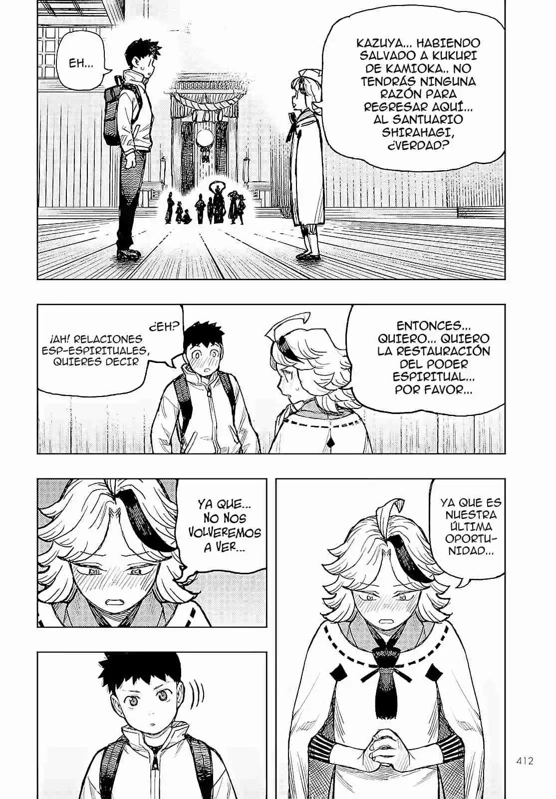 Tsugumomo capítulo 161, página 37