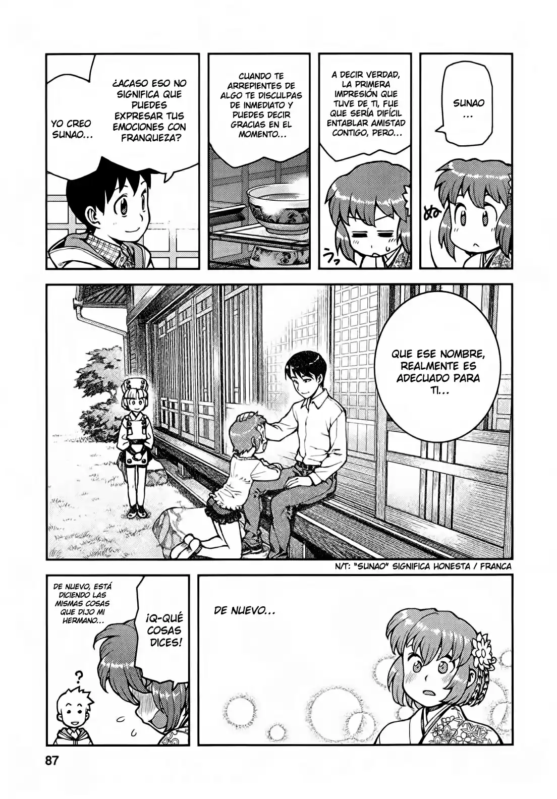 Tsugumomo capítulo 32, página 18