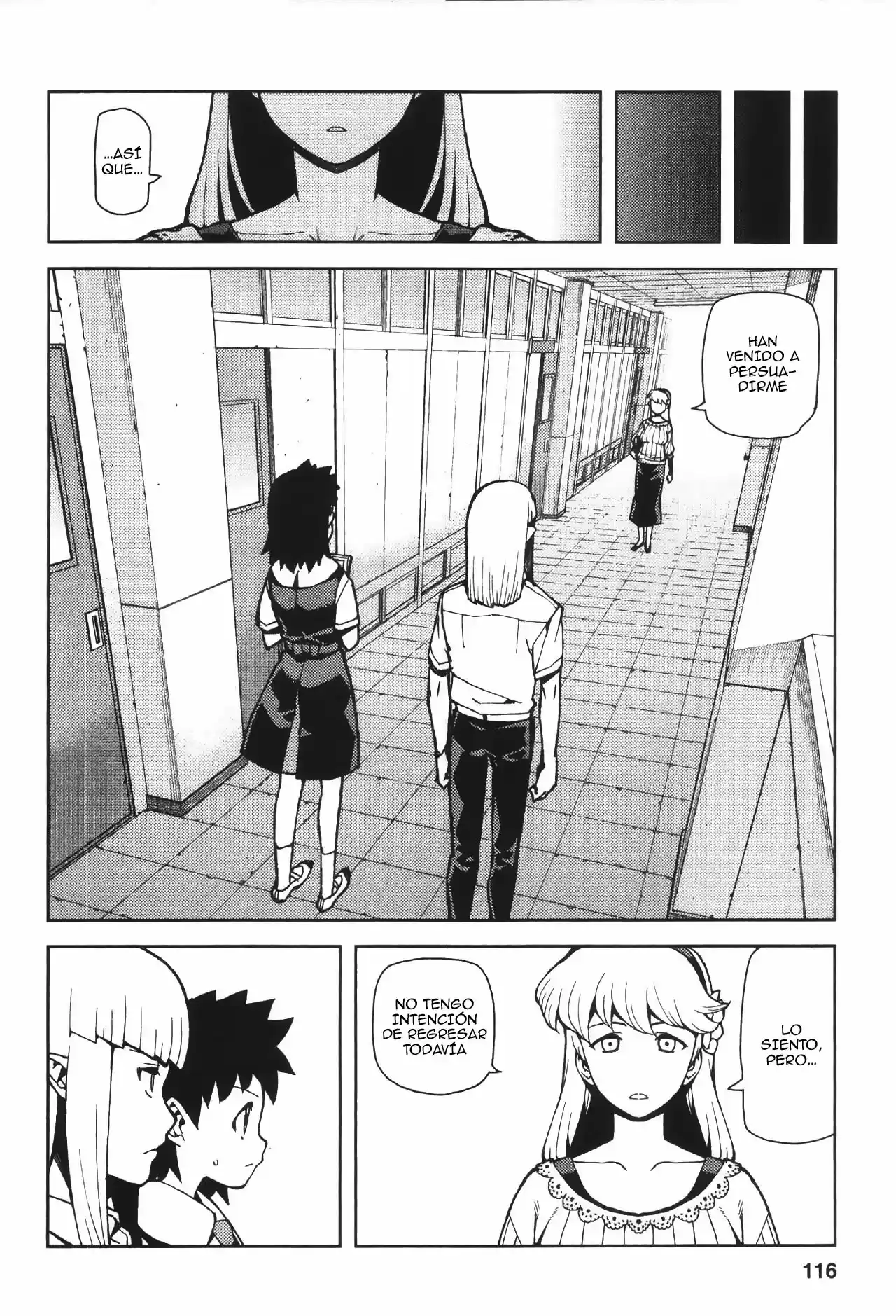 Tsugumomo capítulo 43, página 27