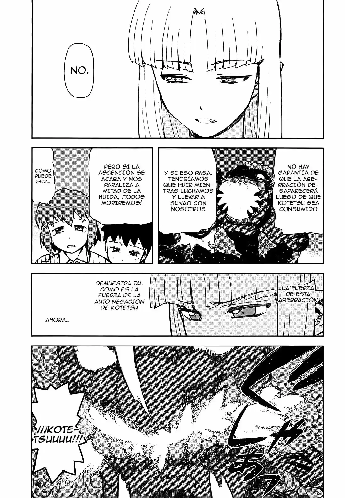 Tsugumomo capítulo 48, página 34