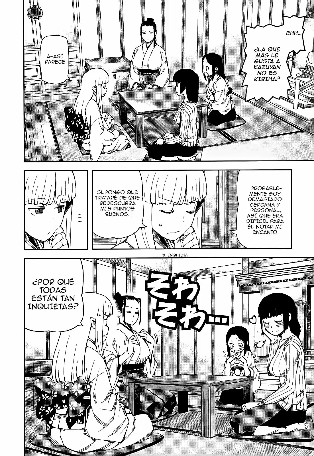 Tsugumomo capítulo 56, página 32