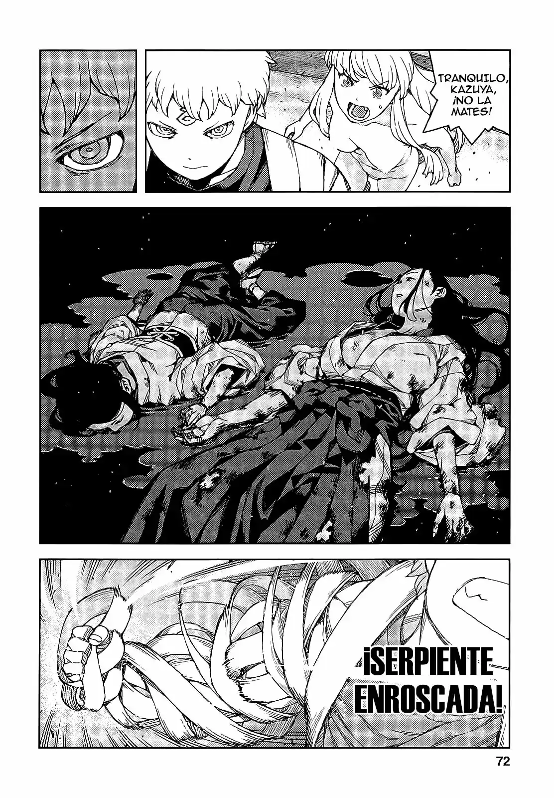 Tsugumomo capítulo 60, página 22