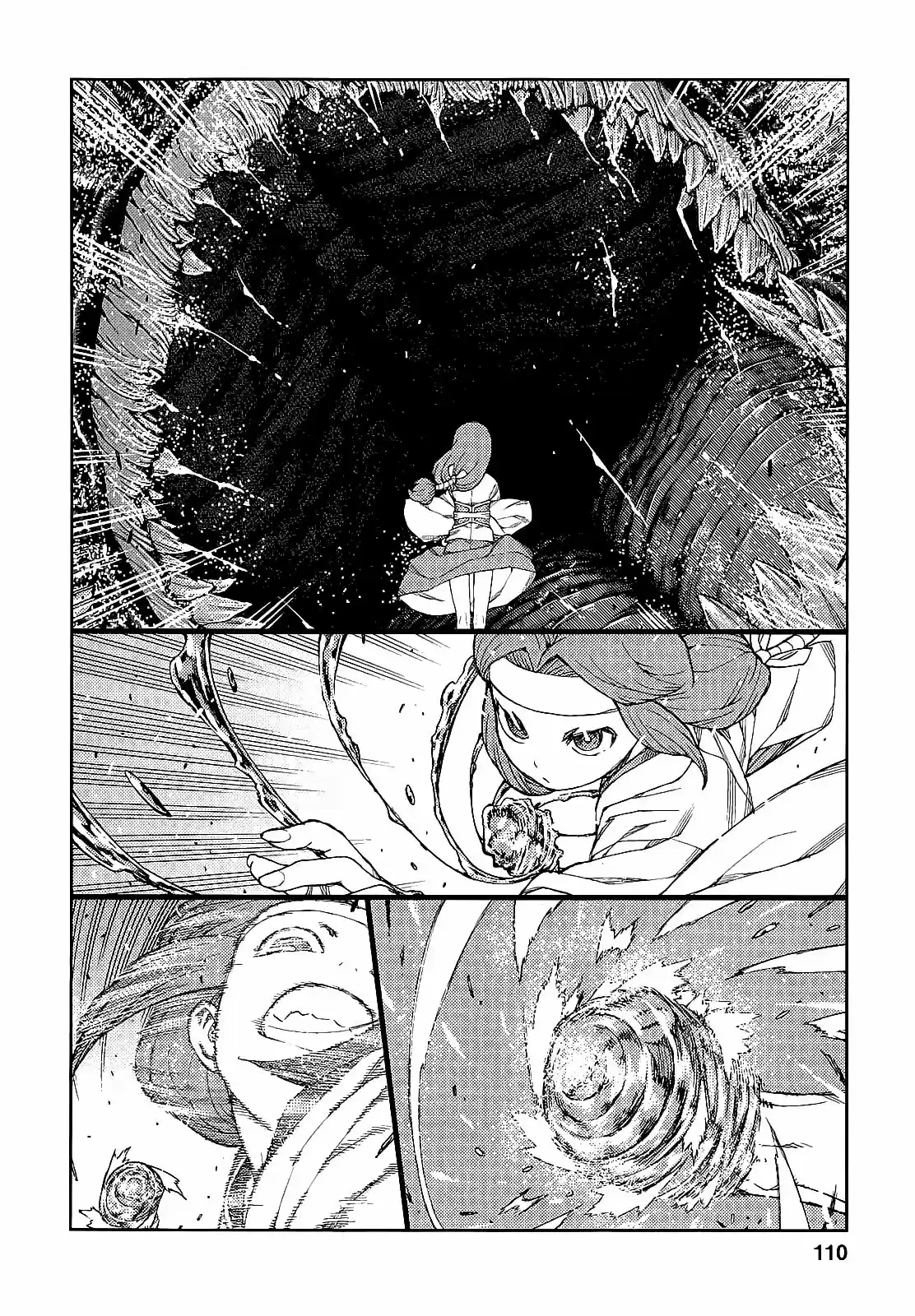 Tsugumomo capítulo 61, página 28