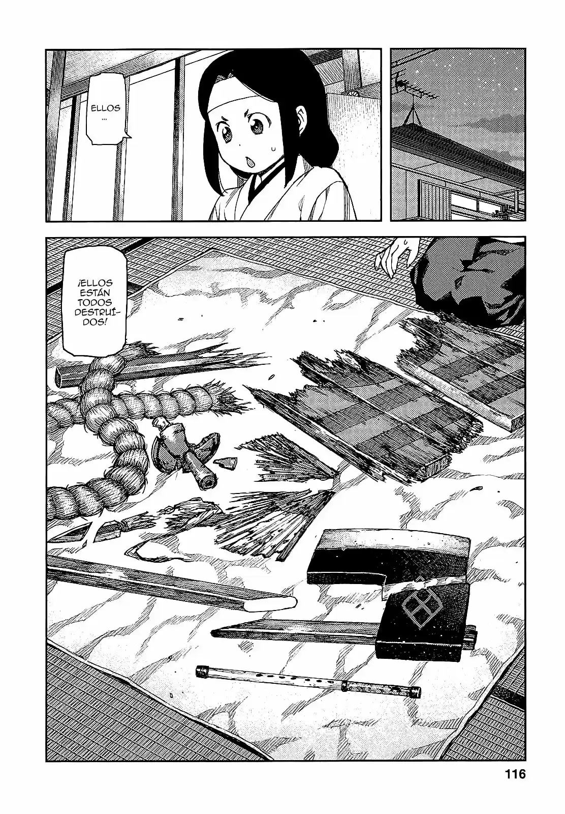 Tsugumomo capítulo 61, página 33
