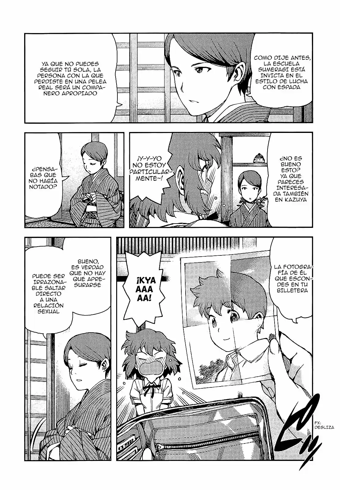 Tsugumomo capítulo 63, página 18