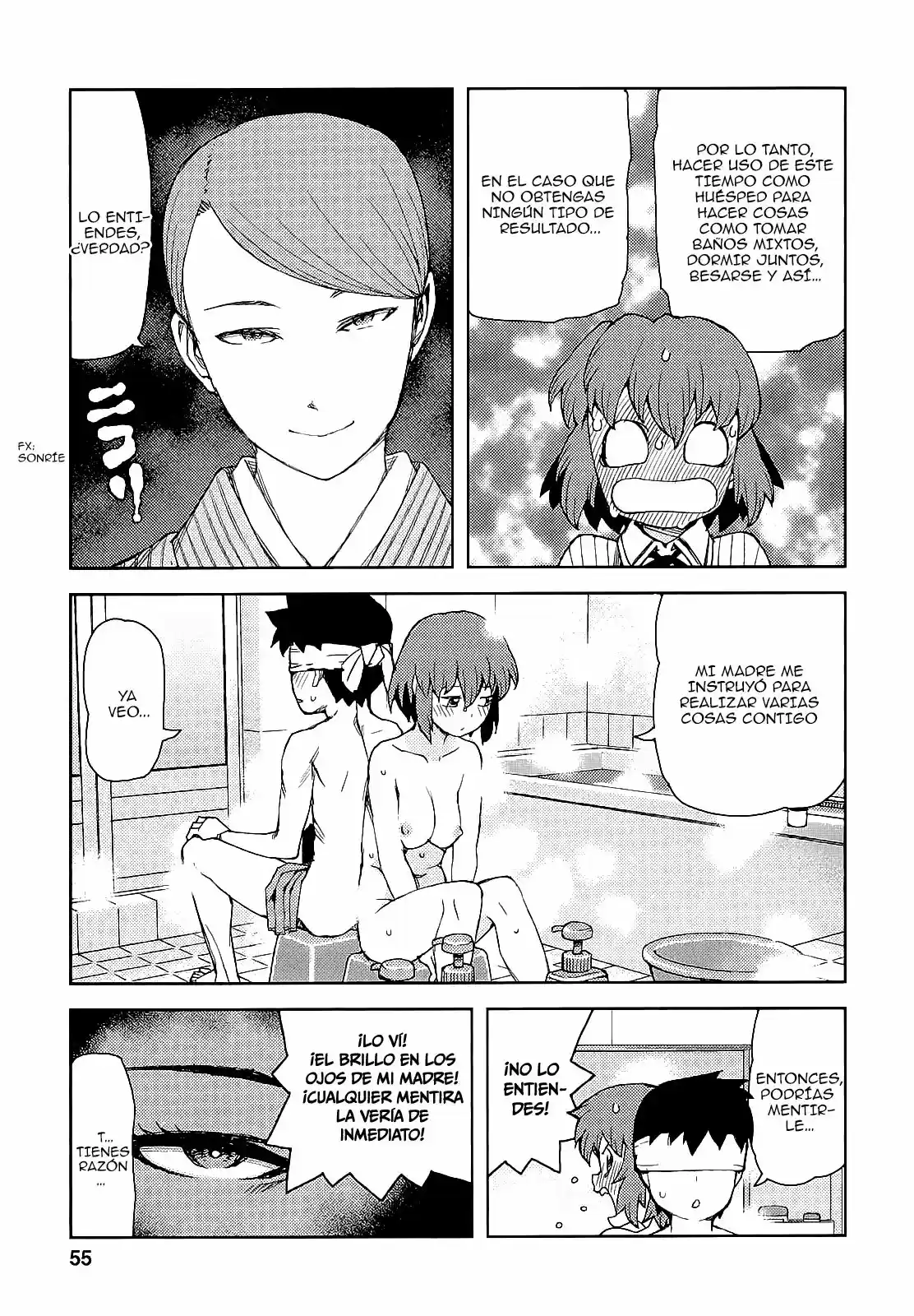 Tsugumomo capítulo 63, página 19
