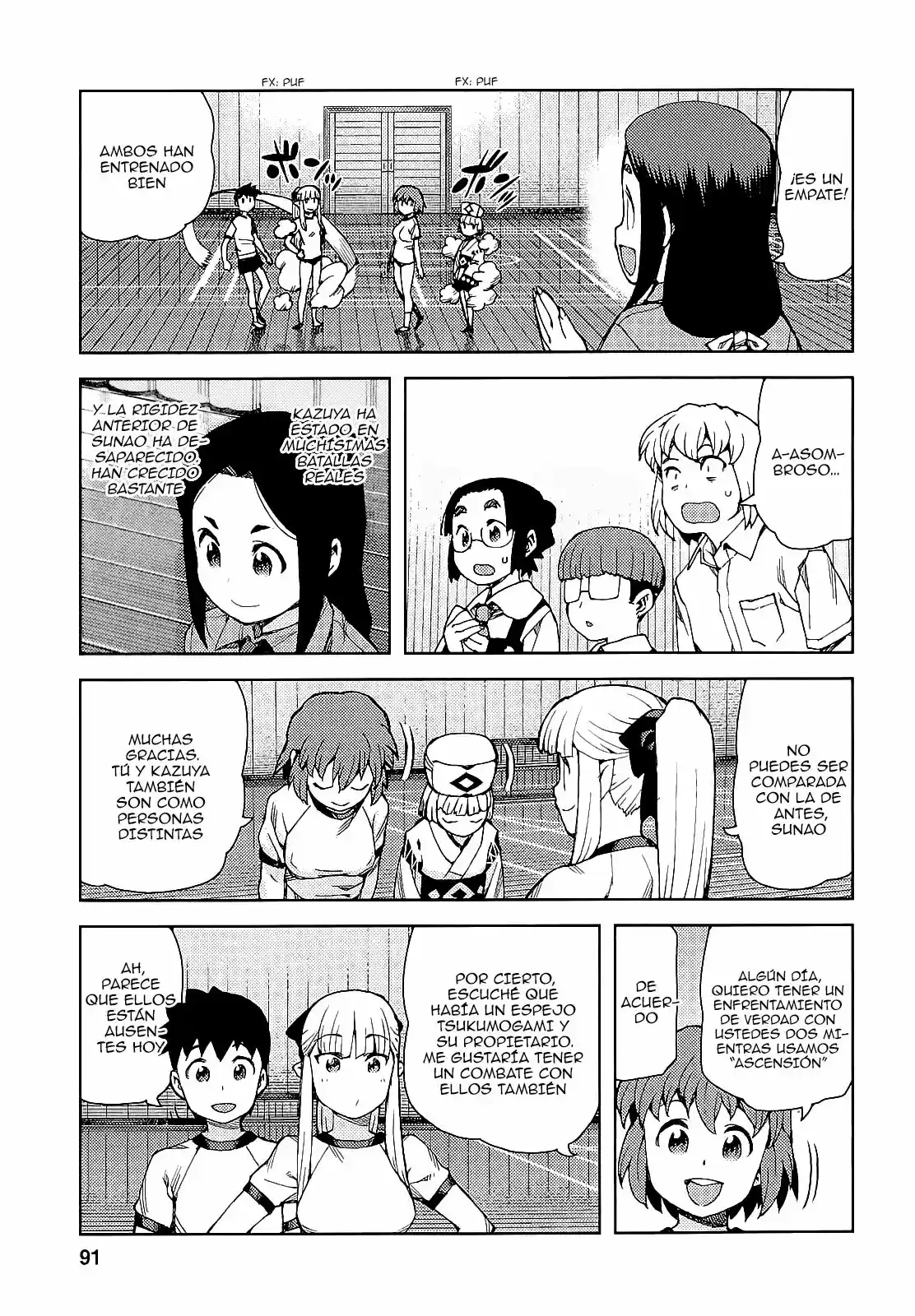 Tsugumomo capítulo 64, página 26
