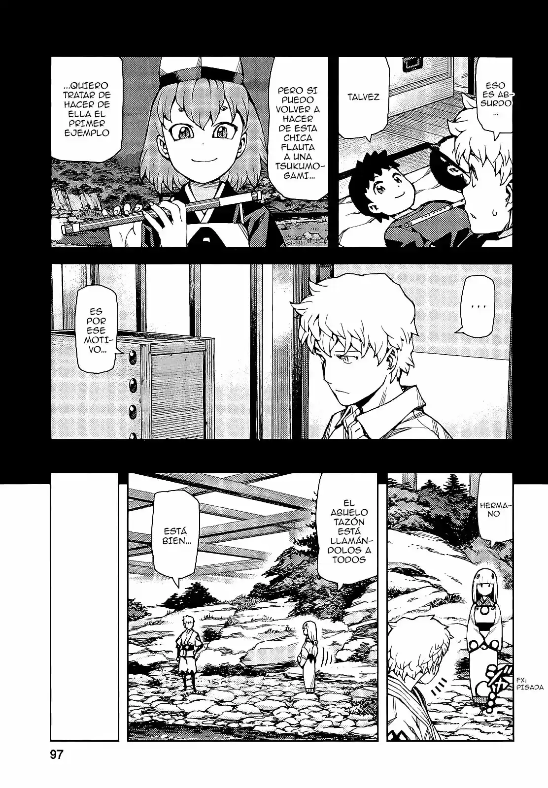 Tsugumomo capítulo 64, página 32