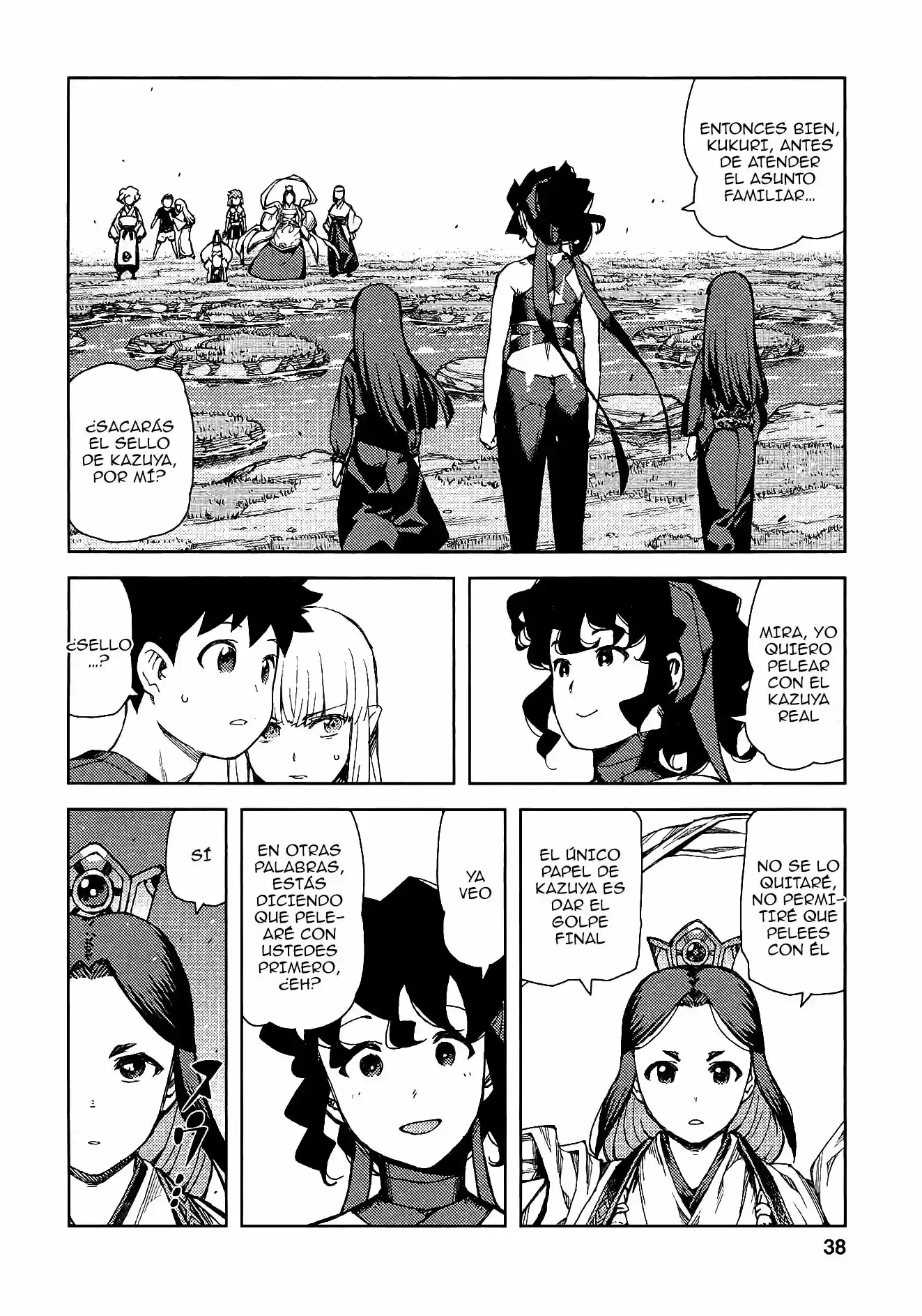 Tsugumomo capítulo 68, página 10