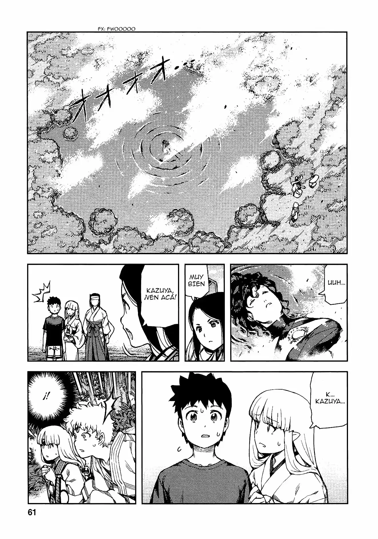 Tsugumomo capítulo 68, página 32