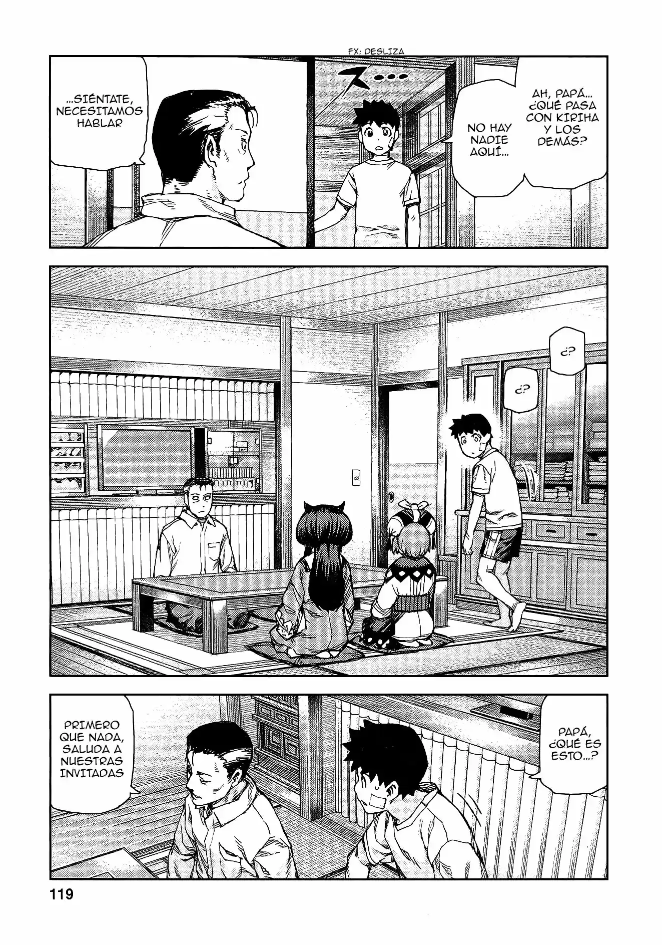 Tsugumomo capítulo 70, página 27