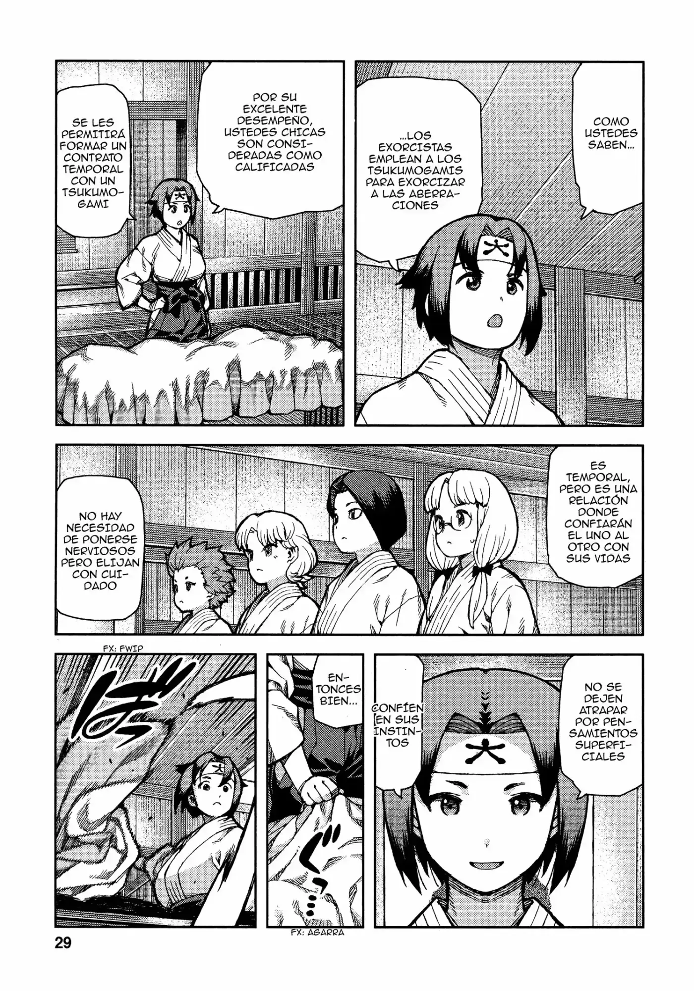 Tsugumomo capítulo 72, página 32