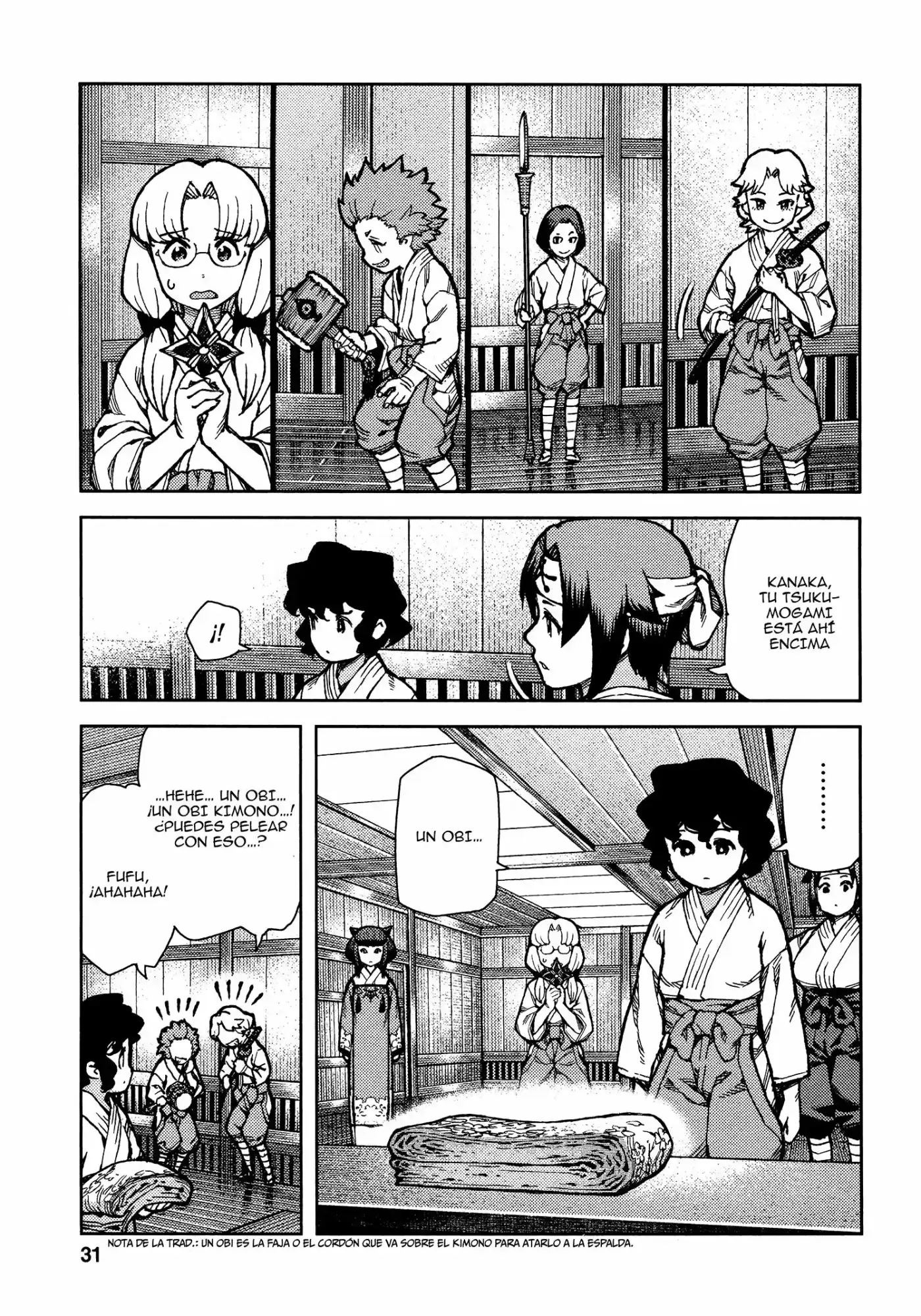 Tsugumomo capítulo 72, página 34