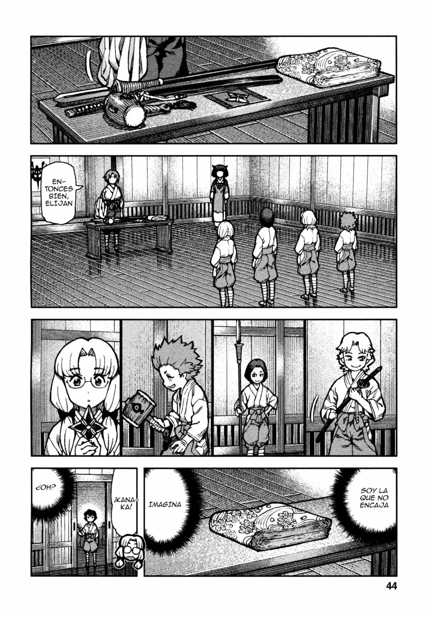 Tsugumomo capítulo 73, página 15