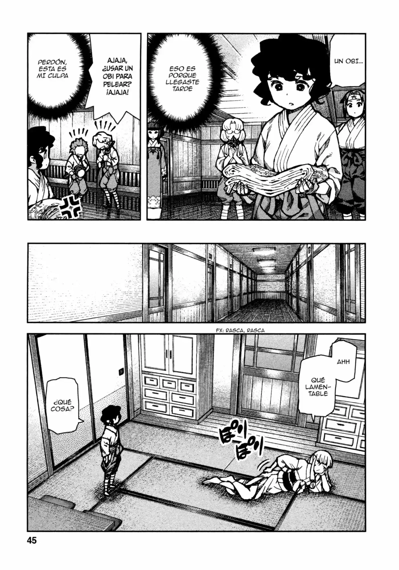 Tsugumomo capítulo 73, página 16
