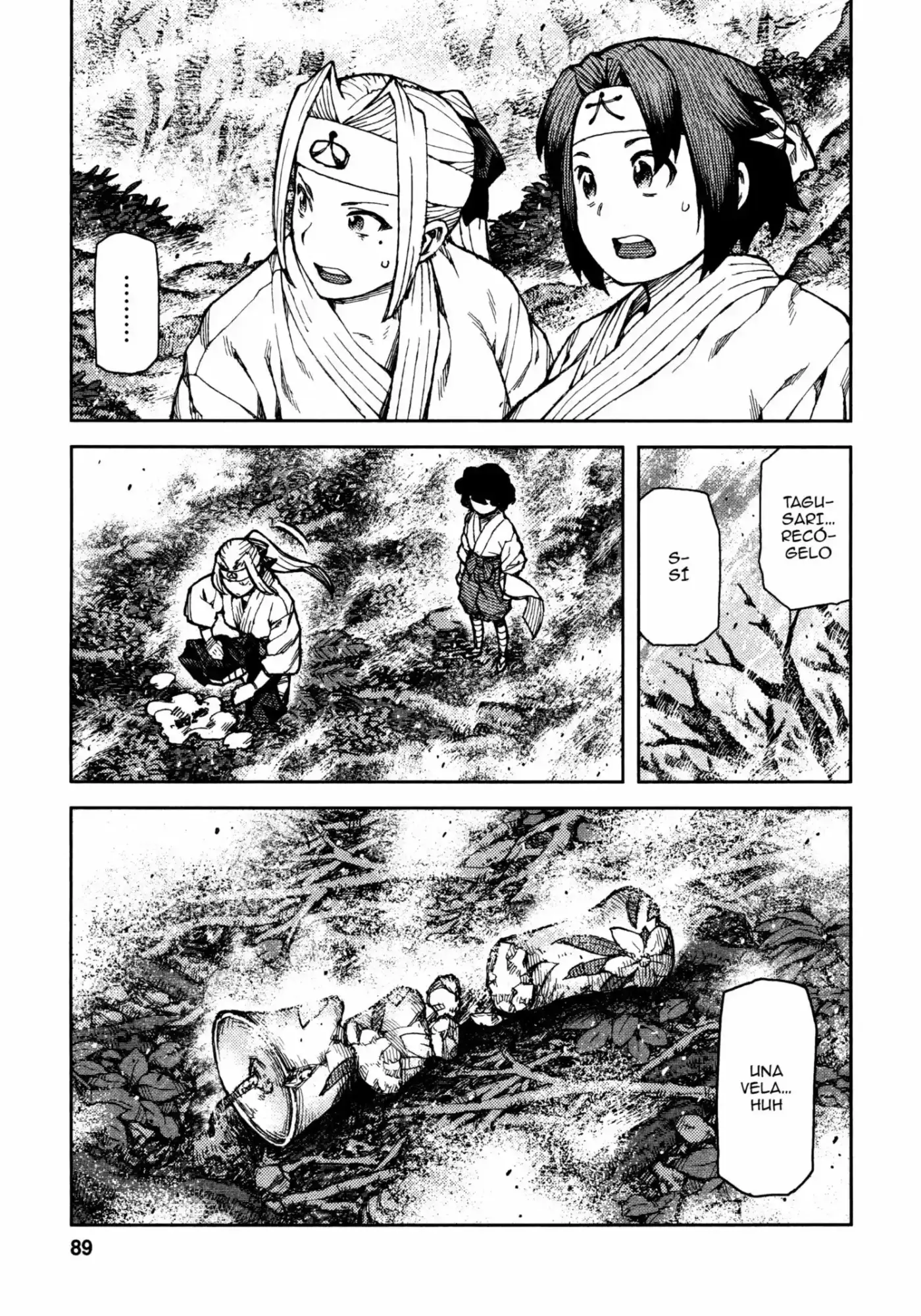 Tsugumomo capítulo 74, página 28