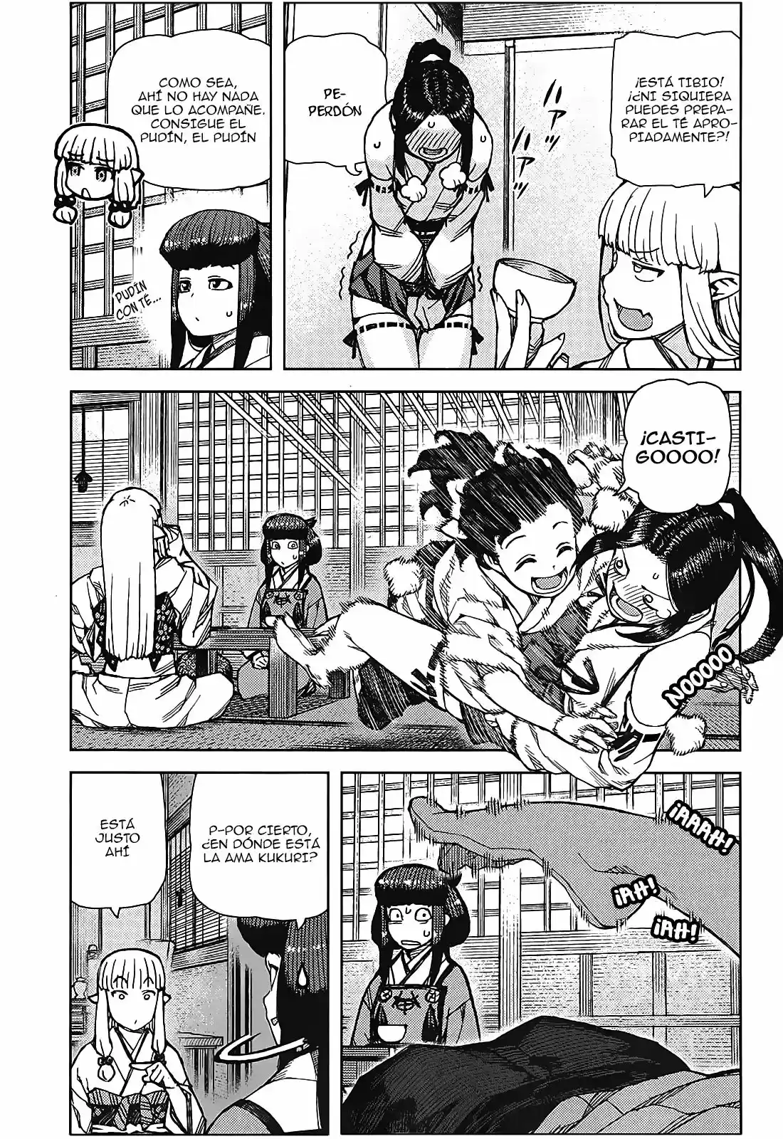 Tsugumomo capítulo 77, página 36